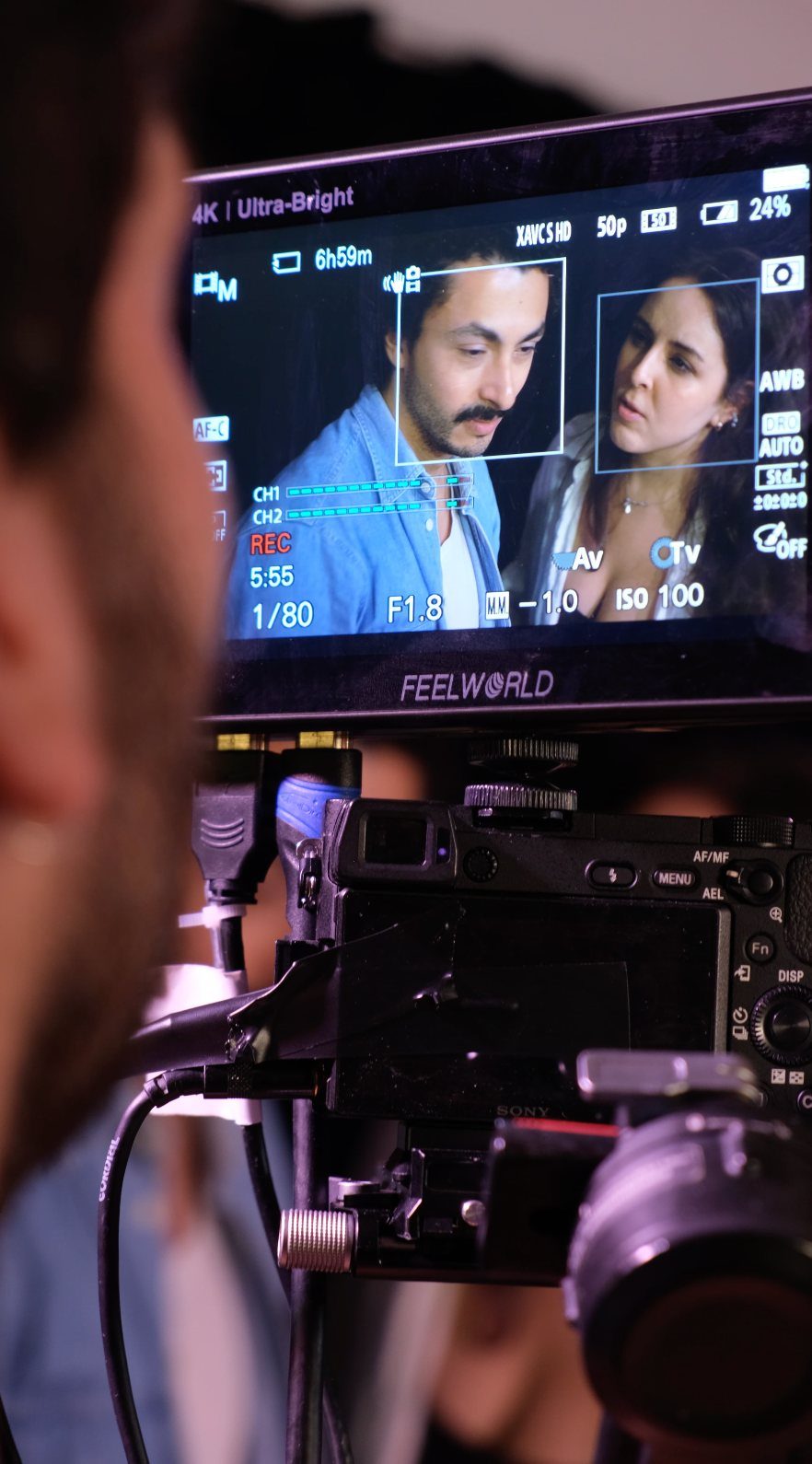 La escena sin dirección técnica